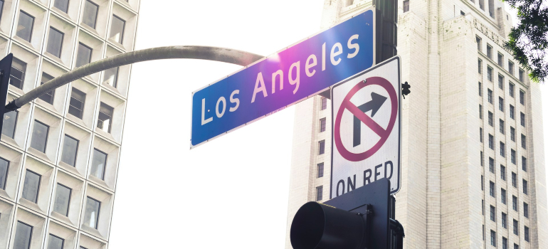 Traffic sign in LA 
