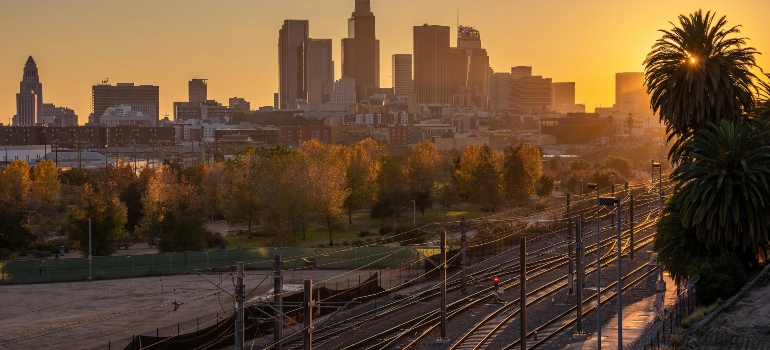 City Buildings During Sunset