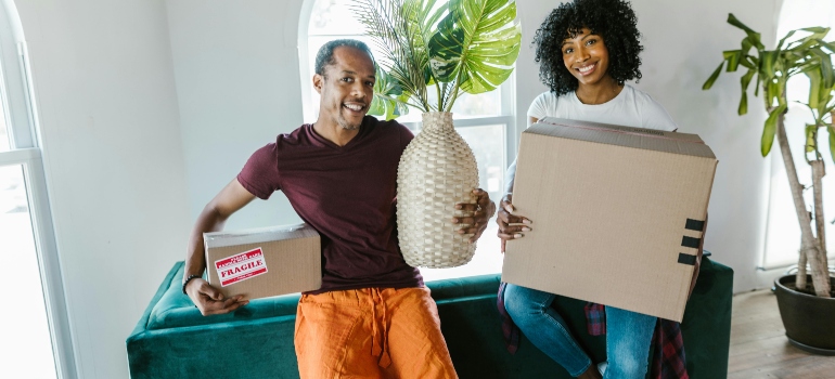 a couple moved houses with West Hollywood movers