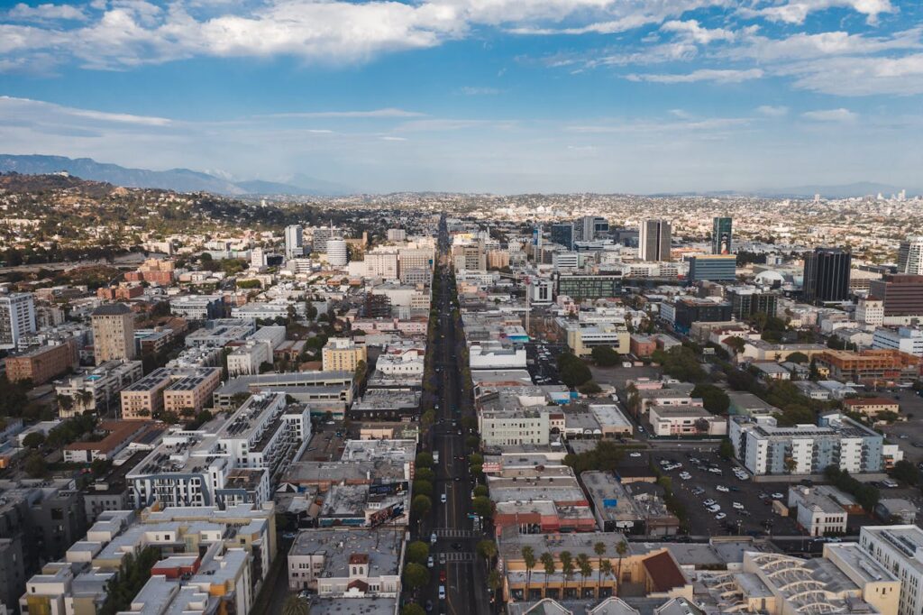 a birdseye shot of Glendale
