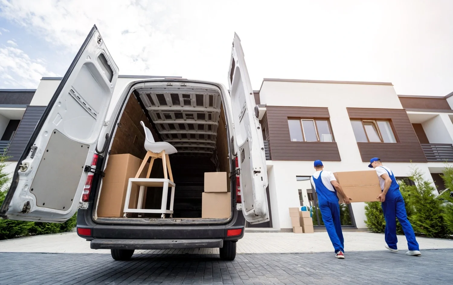 Professional home movers packing and loading a truck in Los Angeles