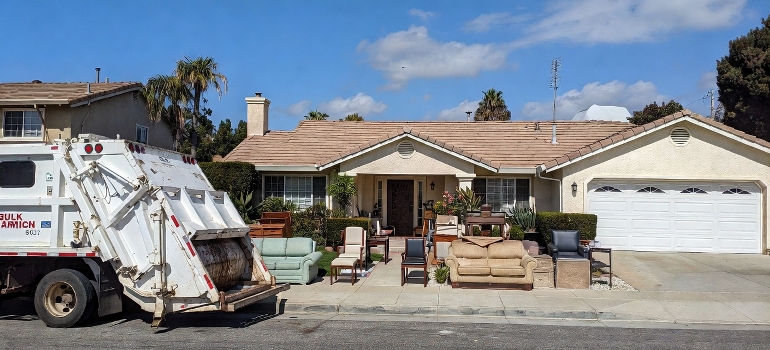 preparing to get rid of old furniture when moving in Los Angeles