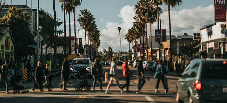 walking after moving from Calabasas to Culver City
