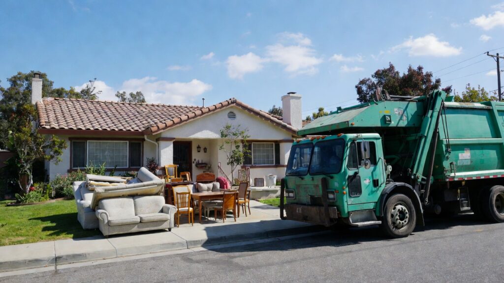 trying to get rid of old furniture when moving in Los Angeles