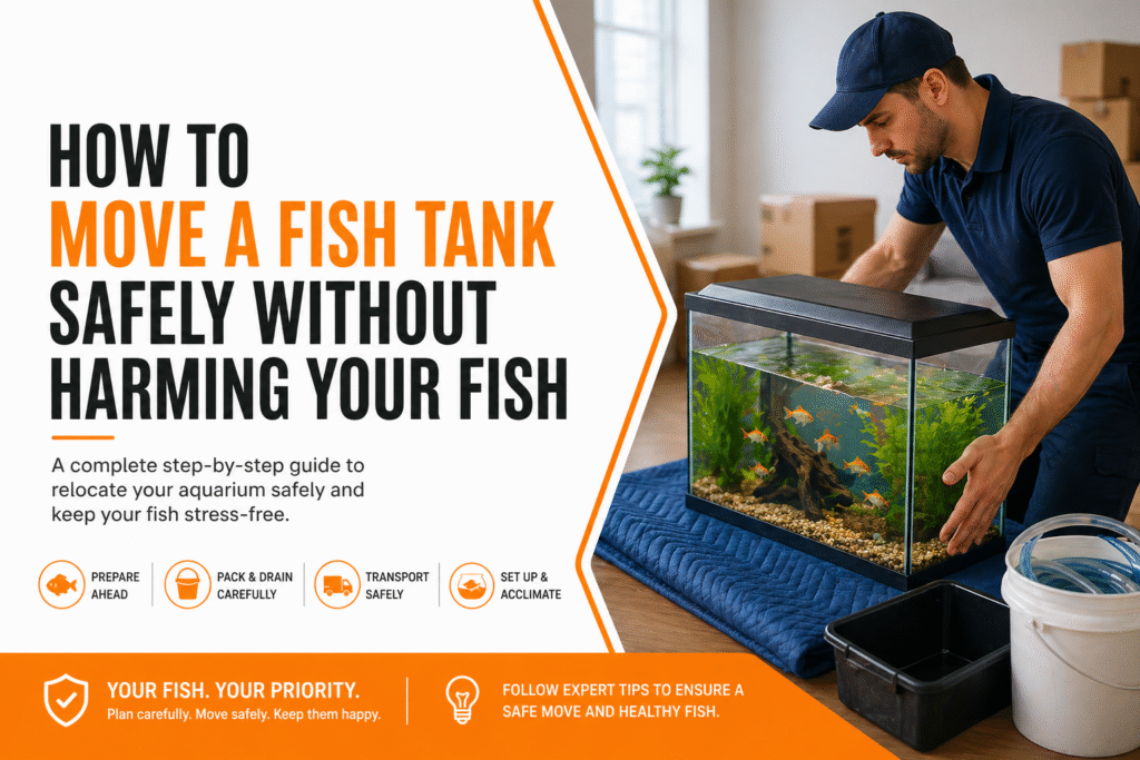move a fish tank safely
