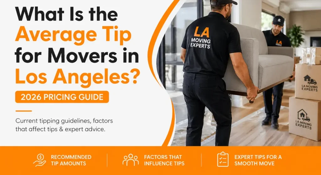 average tip for movers in Los Angeles