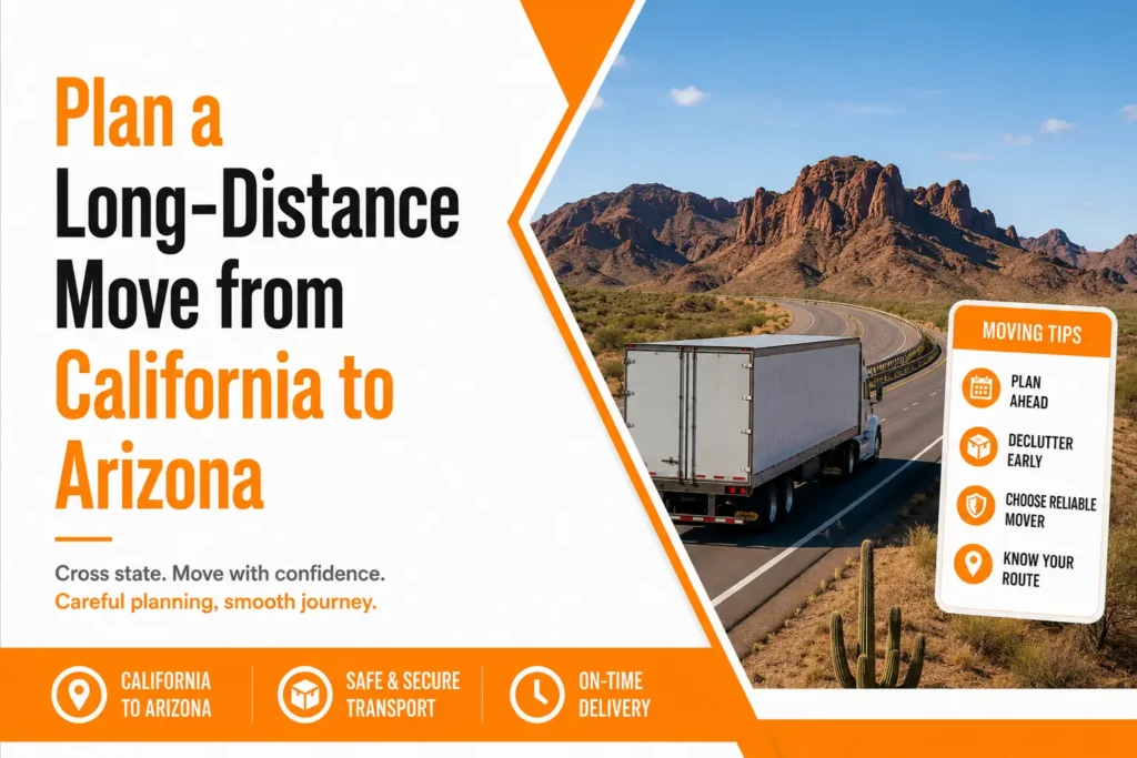 How to Plan a Long-Distance Move from California to Arizona